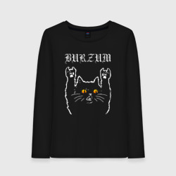 Женский лонгслив хлопок Burzum rock cat