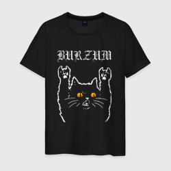 Мужская футболка хлопок Burzum rock cat