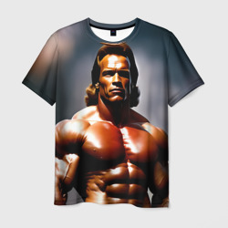 Мужская футболка 3D Арнольд Шварценеггер железный арни