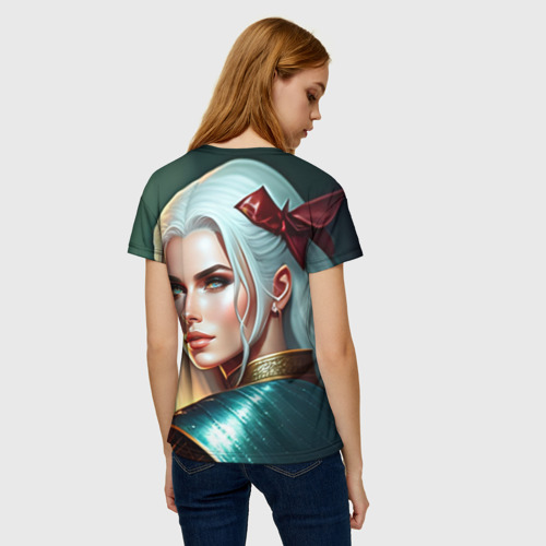 Женская футболка 3D Девушка Ведьмака, цвет 3D печать - фото 4