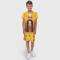 Детский костюм с шортами 3D Матрёшка 585 Гольд купчиха - фото 2