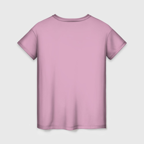 Женская футболка 3D с принтом Кошечка в салоне красоты, вид сзади #1