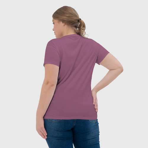 Женская футболка 3D с принтом Кто тут самая красивая кошечка, вид сзади #2