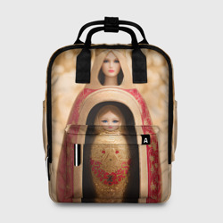 Женский рюкзак 3D Матрёшка 585 Гольд царевна