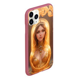 Чехол для iPhone 11 Pro Max матовый Матрёшка 585 Гольд Меган - фото 2