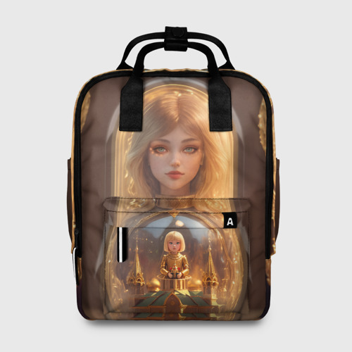 Женский рюкзак 3D Матрёшка девочка