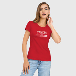 Женская футболка хлопок Slim Знак зодиака Рак - бренд - фото 2