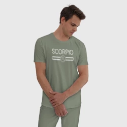 Мужская пижама хлопок Знак зодиака Скорпион - бренд - фото 2