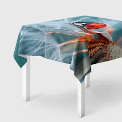 Скатерть 3D Маленькая божья коровка