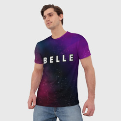 Мужская футболка 3D Belle gradient space - фото 2
