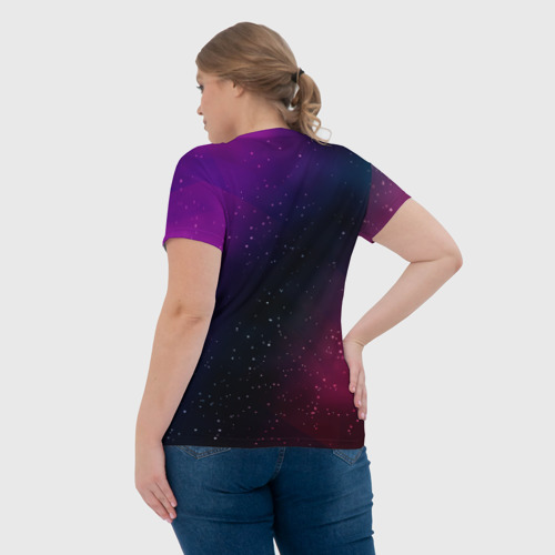 Женская футболка 3D Belle gradient space, цвет 3D печать - фото 7