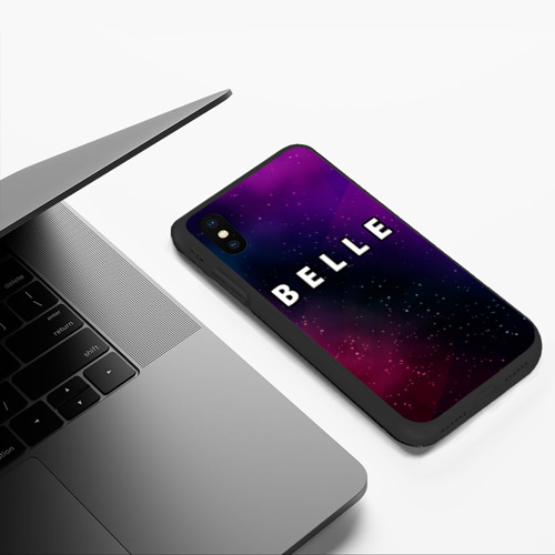 Чехол для iPhone XS Max матовый Belle gradient space - фото 5