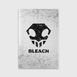 Обложка для паспорта матовая кожа Bleach с потертостями на светлом фоне