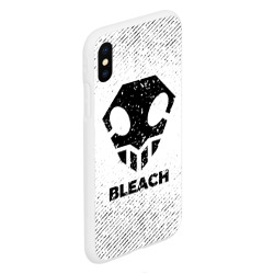 Чехол для iPhone XS Max матовый Bleach с потертостями на светлом фоне - фото 2