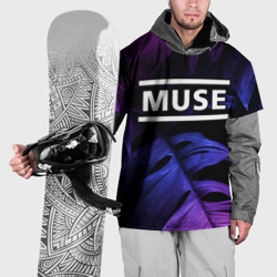 Накидка на куртку 3D Muse neon monstera