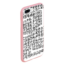 Чехол для iPhone 7Plus/8 Plus матовый Каракули письмена - фото 2
