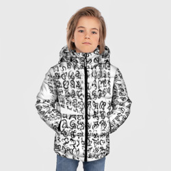 Зимняя куртка для мальчиков 3D Каракули письмена - фото 2