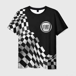 Fiat racing flag – Мужская футболка 3D с принтом купить со скидкой в -26%