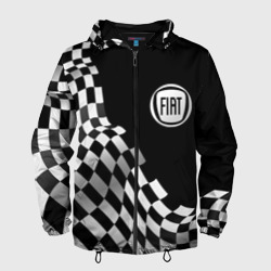 Мужская ветровка 3D Fiat racing flag