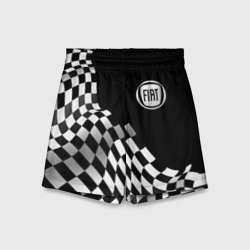 Детские спортивные шорты 3D Fiat racing flag