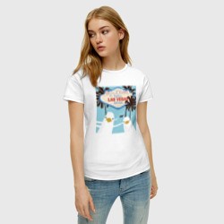 Женская футболка хлопок Чайки на курорте - фото 2