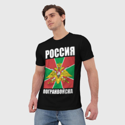 Мужская футболка 3D Погранвойска России - фото 2