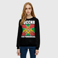 Женский свитшот 3D Погранвойска России - фото 2