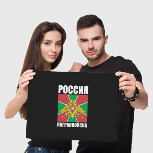 Холст прямоугольный Погранвойска России, цвет 3D печать - фото 5