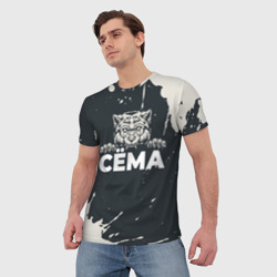 Мужская футболка 3D Сёма зубастый волк - фото 2