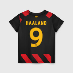 Детская футболка 3D Эрлинг Холанд Манчестер Сити форма 22-23 гостевая