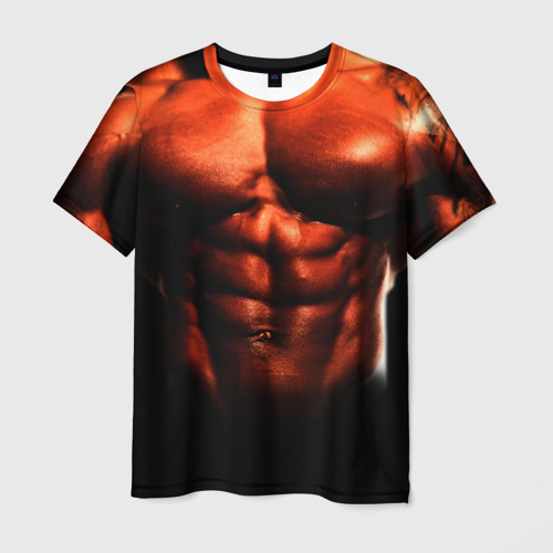 Мужская футболка 3D Мускулситое тело, цвет 3D печать
