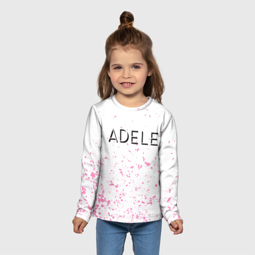 Детский лонгслив 3D Adele брызги, цвет 3D печать - фото 5
