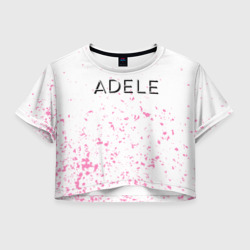 Женская футболка Crop-top 3D Adele брызги