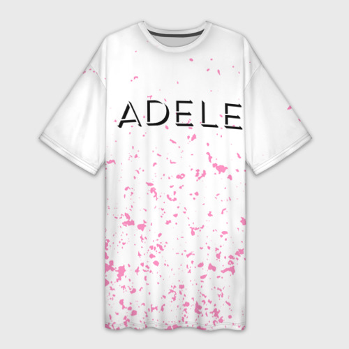 Платье-футболка 3D Adele брызги, цвет 3D печать