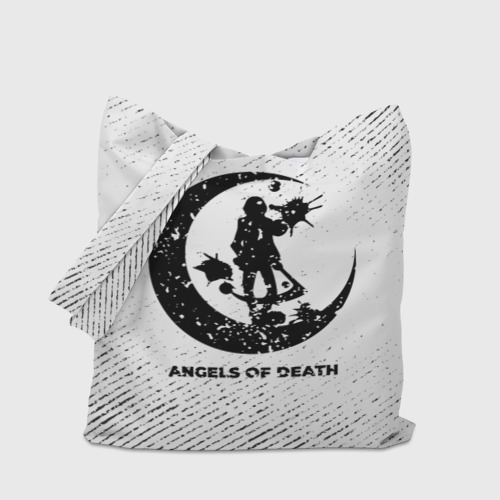 Шоппер 3D Angels of Death с потертостями на светлом фоне - фото 4