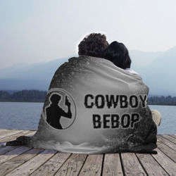 Плед 3D Cowboy Bebop glitch на светлом фоне: надпись и символ - фото 2