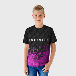 Детская футболка 3D Infiniti pro racing: символ сверху - фото 2