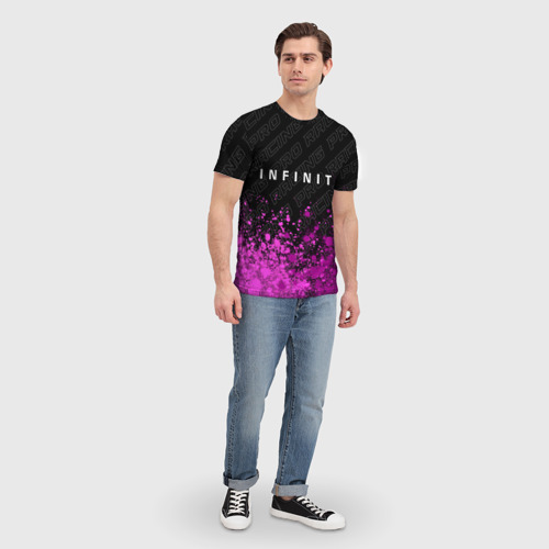 Мужская футболка 3D Infiniti pro racing: символ сверху, цвет 3D печать - фото 5