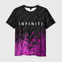 Мужская футболка 3D Infiniti pro racing: символ сверху