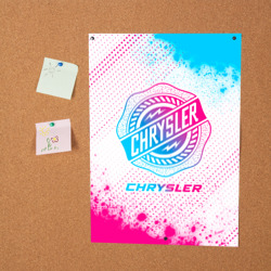 Постер Chrysler neon gradient style - фото 2