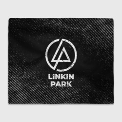 Плед 3D Linkin Park с потертостями на темном фоне