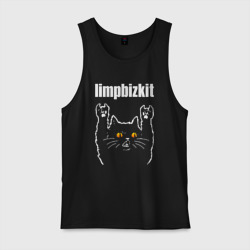 Мужская майка хлопок Limp Bizkit rock cat