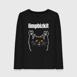 Женский лонгслив хлопок Limp Bizkit rock cat