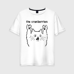 Женская футболка хлопок Oversize The Cranberries - rock cat