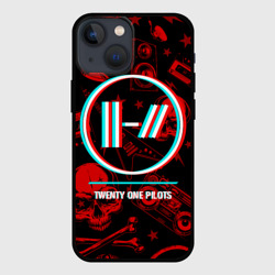 Чехол для iPhone 13 mini Twenty One Pilots rock glitch