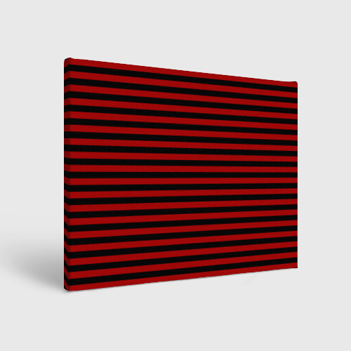 Холст прямоугольный Темно-красные полосы, цвет 3D печать
