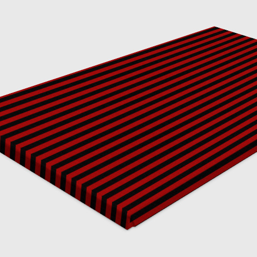 Холст прямоугольный Темно-красные полосы, цвет 3D печать - фото 4