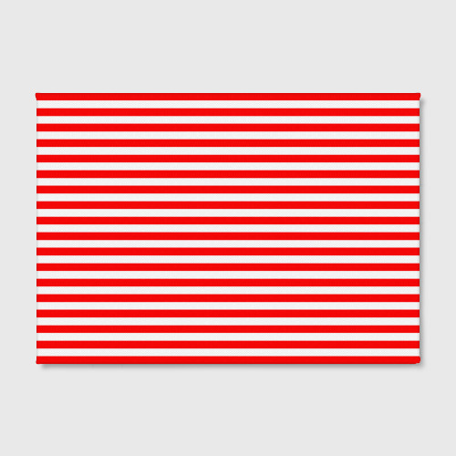 Холст прямоугольный Ярко красные полосы, цвет 3D печать - фото 2