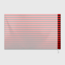 Флаг 3D Черно-красные полосы - фото 2