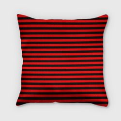 Подушка 3D Черно-красные полосы